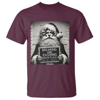 Funny Santa Mugshot T Shirt Naughty Christmas Festive Vibe - Wonder Print Shop