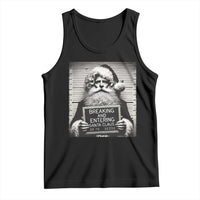 Funny Santa Mugshot Tank Top Naughty Christmas Festive Vibe