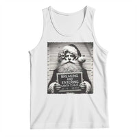 Funny Santa Mugshot Tank Top Naughty Christmas Festive Vibe