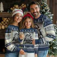 Funny Santa Mugshot Ugly Christmas Sweater Naughty Christmas Festive Vibe - Wonder Print Shop