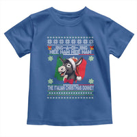 Italian Christmas Donkey Toddler T Shirt Funny Jing A Di Jing Hee Haw Italy Flag