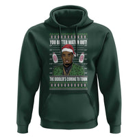Funny Christmas Sarcastic Diddy Hoodie You Better Watch Out The Diddler Coming To Town
