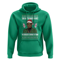 Funny Christmas Sarcastic Diddy Hoodie You Better Watch Out The Diddler Coming To Town