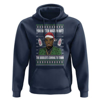 Funny Christmas Sarcastic Diddy Hoodie You Better Watch Out The Diddler Coming To Town