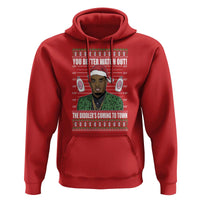Funny Christmas Sarcastic Diddy Hoodie You Better Watch Out The Diddler Coming To Town