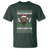 Funny Christmas Sarcastic Diddy T Shirt You Better Watch Out The Diddler Coming To Town - Wonder Print Shop