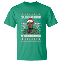 Funny Christmas Sarcastic Diddy T Shirt You Better Watch Out The Diddler Coming To Town - Wonder Print Shop