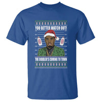 Funny Christmas Sarcastic Diddy T Shirt You Better Watch Out The Diddler Coming To Town - Wonder Print Shop