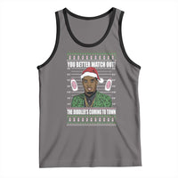 Funny Christmas Sarcastic Diddy Tank Top You Better Watch Out The Diddler Coming To Town