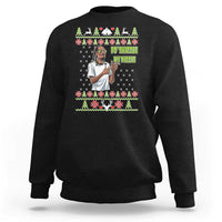 Funny Rapper Meme Christmas Sweatshirt Fo Shizzle My Nizzle - Wonder Print Shop