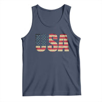 USA American Flag Tank Top Retro Vintage Patriotic