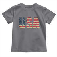 USA American Flag Toddler T Shirt Retro Vintage Patriotic