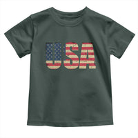 USA American Flag Toddler T Shirt Retro Vintage Patriotic