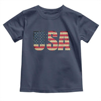 USA American Flag Toddler T Shirt Retro Vintage Patriotic