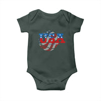 Basketball Baby Onesie USA Patriotic American Flag Stars and Stripes Team Sport Fan