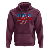 USA Basketball Hoodie Patriotic American Flag Stars and Stripes Team Sport Fan