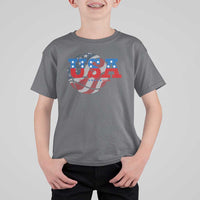 USA Basketball T Shirt For Kid Patriotic American Flag Stars and Stripes Team Sport Fan