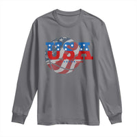 Basketball Long Sleeve Shirt USA Patriotic American Flag Stars and Stripes Team Sport Fan