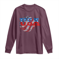 Basketball Long Sleeve Shirt USA Patriotic American Flag Stars and Stripes Team Sport Fan