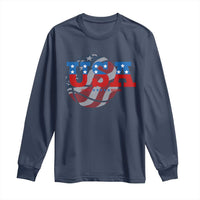 Basketball Long Sleeve Shirt USA Patriotic American Flag Stars and Stripes Team Sport Fan