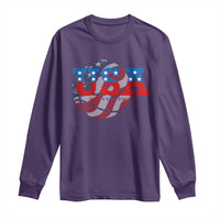 Basketball Long Sleeve Shirt USA Patriotic American Flag Stars and Stripes Team Sport Fan