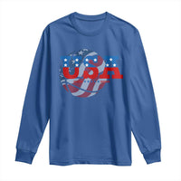 Basketball Long Sleeve Shirt USA Patriotic American Flag Stars and Stripes Team Sport Fan