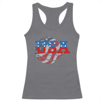Basketball Racerback Tank Top USA Patriotic American Flag Stars and Stripes Team Sport Fan