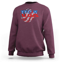USA Basketball Sweatshirt Patriotic American Flag Stars and Stripes Team Sport Fan
