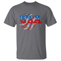 USA Basketball T Shirt Patriotic American Flag Stars and Stripes Team Sport Fan