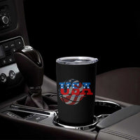 Basketball Tumbler Cup USA Patriotic American Flag Stars and Stripes Team Sport Fan
