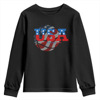 Basketball Youth Sweatshirt USA Patriotic American Flag Stars and Stripes Team Sport Fan