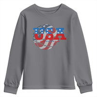 Basketball Youth Sweatshirt USA Patriotic American Flag Stars and Stripes Team Sport Fan