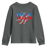 Basketball Youth Sweatshirt USA Patriotic American Flag Stars and Stripes Team Sport Fan