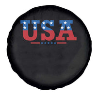 USA Patriotic Spare Tire Cover Red White Blue Stars