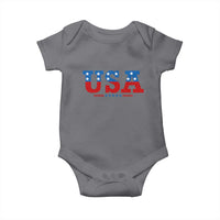 USA Patriotic Baby Onesie Red White Blue Stars