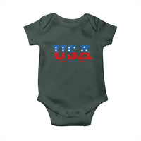 USA Patriotic Baby Onesie Red White Blue Stars