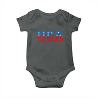 USA Patriotic Baby Onesie Red White Blue Stars