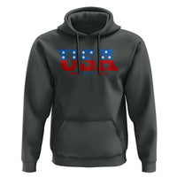 USA Patriotic Hoodie Red White Blue Stars