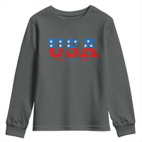 USA Patriotic Youth Sweatshirt Red White Blue Stars