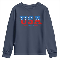 USA Patriotic Youth Sweatshirt Red White Blue Stars