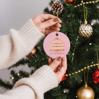 Pacific Palisades Strong Ceramic Ornament Support California LA Relief - Wonder Print Shop