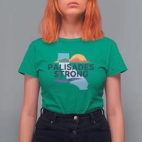 Palisades Strong T Shirt For Women Support California LA Relief
