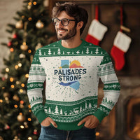 Palisades Strong Knitted Sweatshirt Support California LA Relief