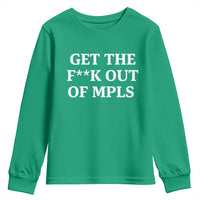 Get The F Out of Minneapolis Youth Sweatshirt Bold Statement Outrage and Resistance Protest - Wonder Print Shop