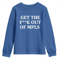 Get The F Out of Minneapolis Youth Sweatshirt Bold Statement Outrage and Resistance Protest - Wonder Print Shop