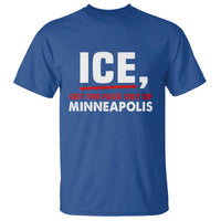 Ice Get The F Out of Minneapolis T Shirt Red and White Statement Justice and Resistance Protest - Wonder Print Shop