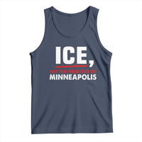 Ice Get The F Out of Minneapolis Tank Top Red and White Statement Justice and Resistance Protest - Wonder Print Shop