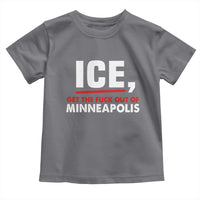 Ice Get The F Out of Minneapolis Toddler T Shirt Red and White Statement Justice and Resistance Protest - Wonder Print Shop