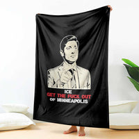 Get The F Out of Minneapolis Throw Blanket Mayor Jacob Saying Civil Resistance