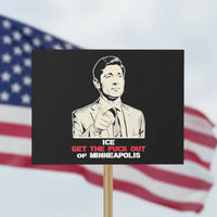 Get The F Out of Minneapolis Protest Sign Mayor Jacob Saying Civil Resistance